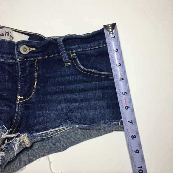 Hollister Women's Size 3 W26 Blue Jean Short - Picture 7 of 7
